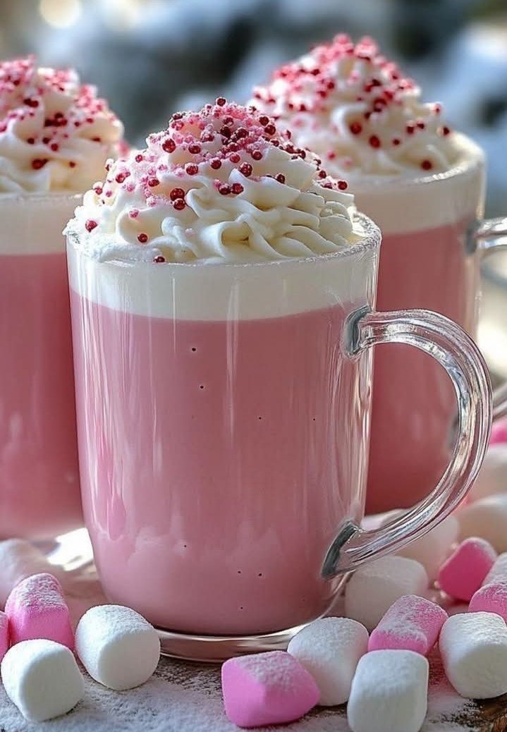 Velas rosa gourmet estilo postre con crema y sprinkles